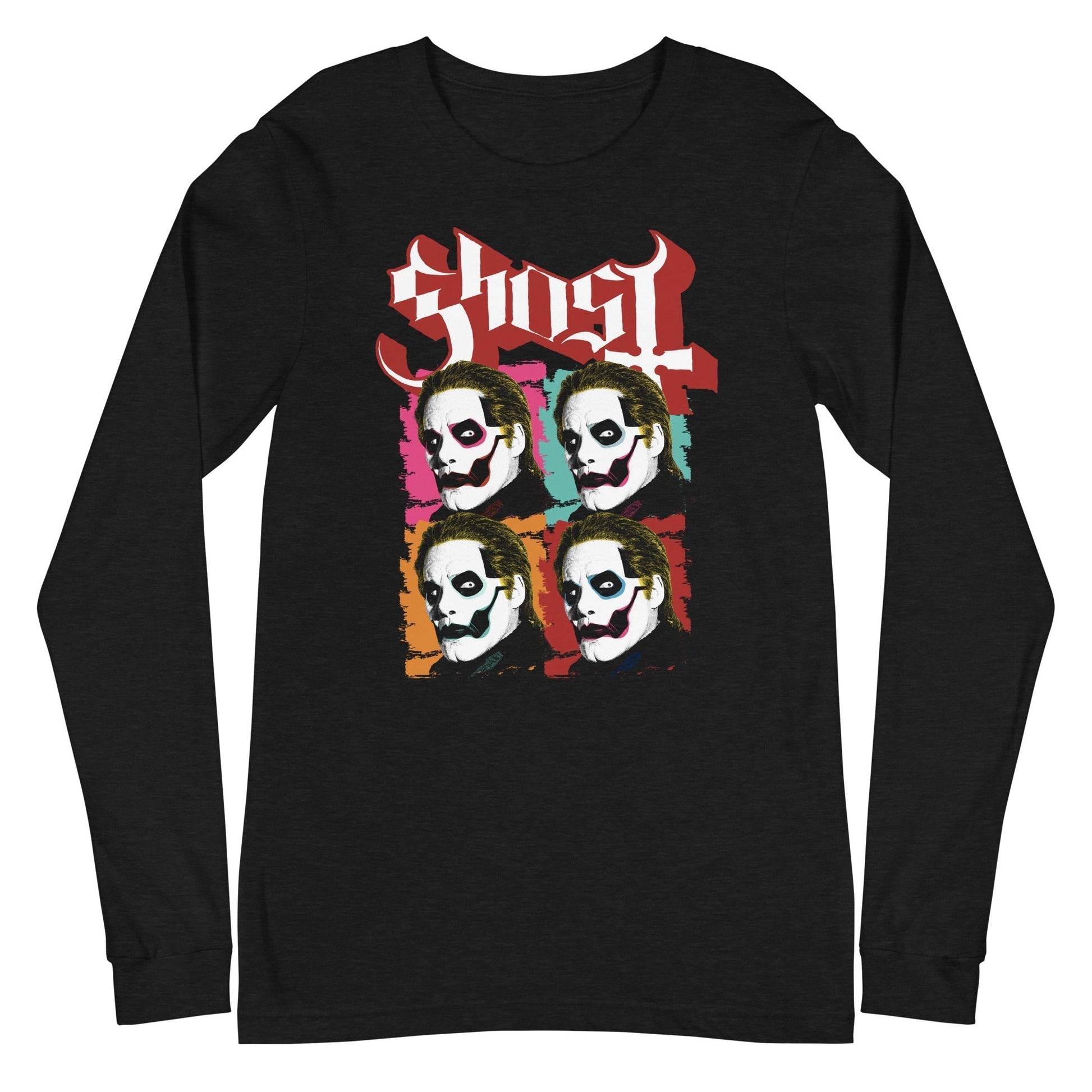 MerchMoment Ghost - Quattro Long Sleeve T-Shirt Black