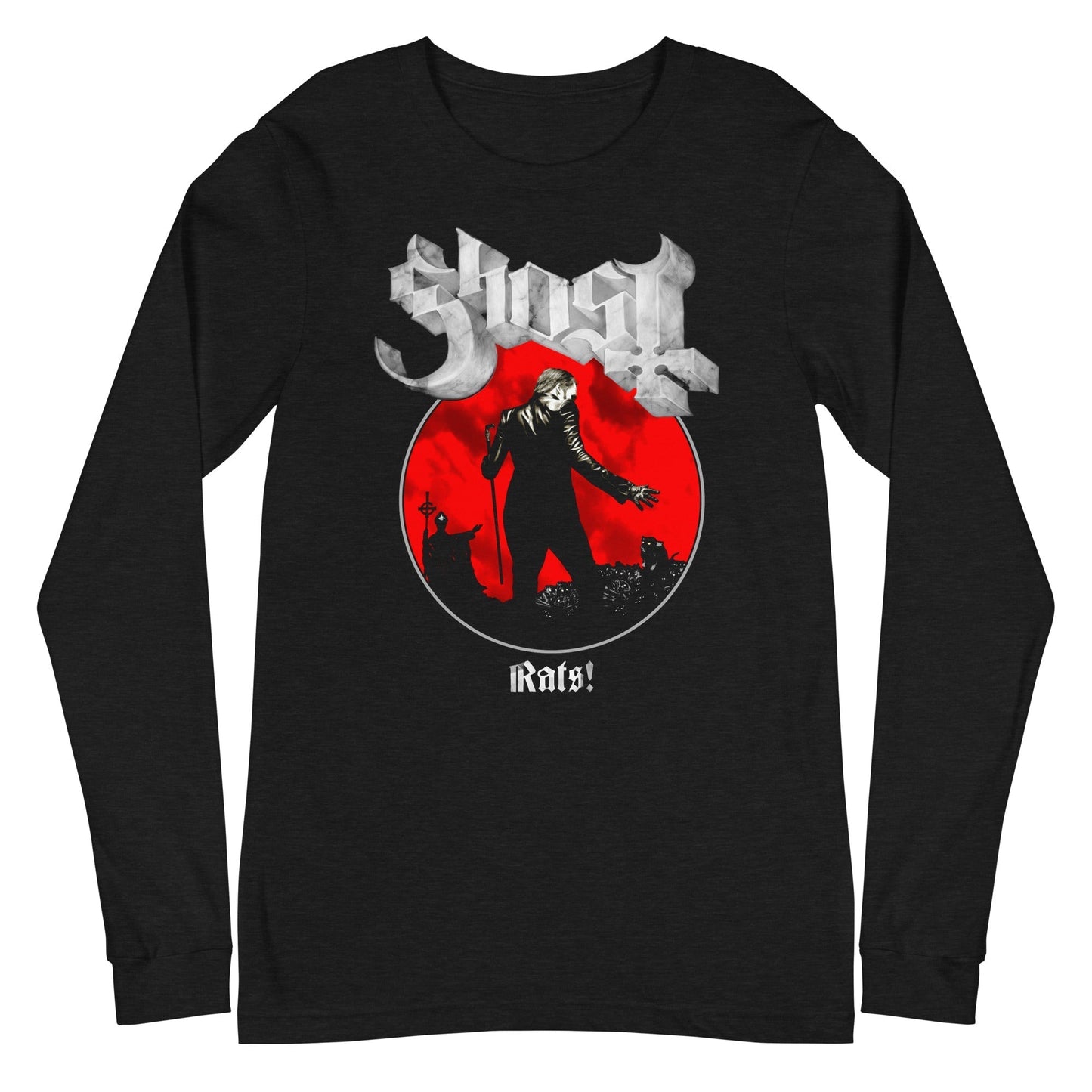 MerchMoment Ghost - Rats! Long Sleeve T-Shirt Black