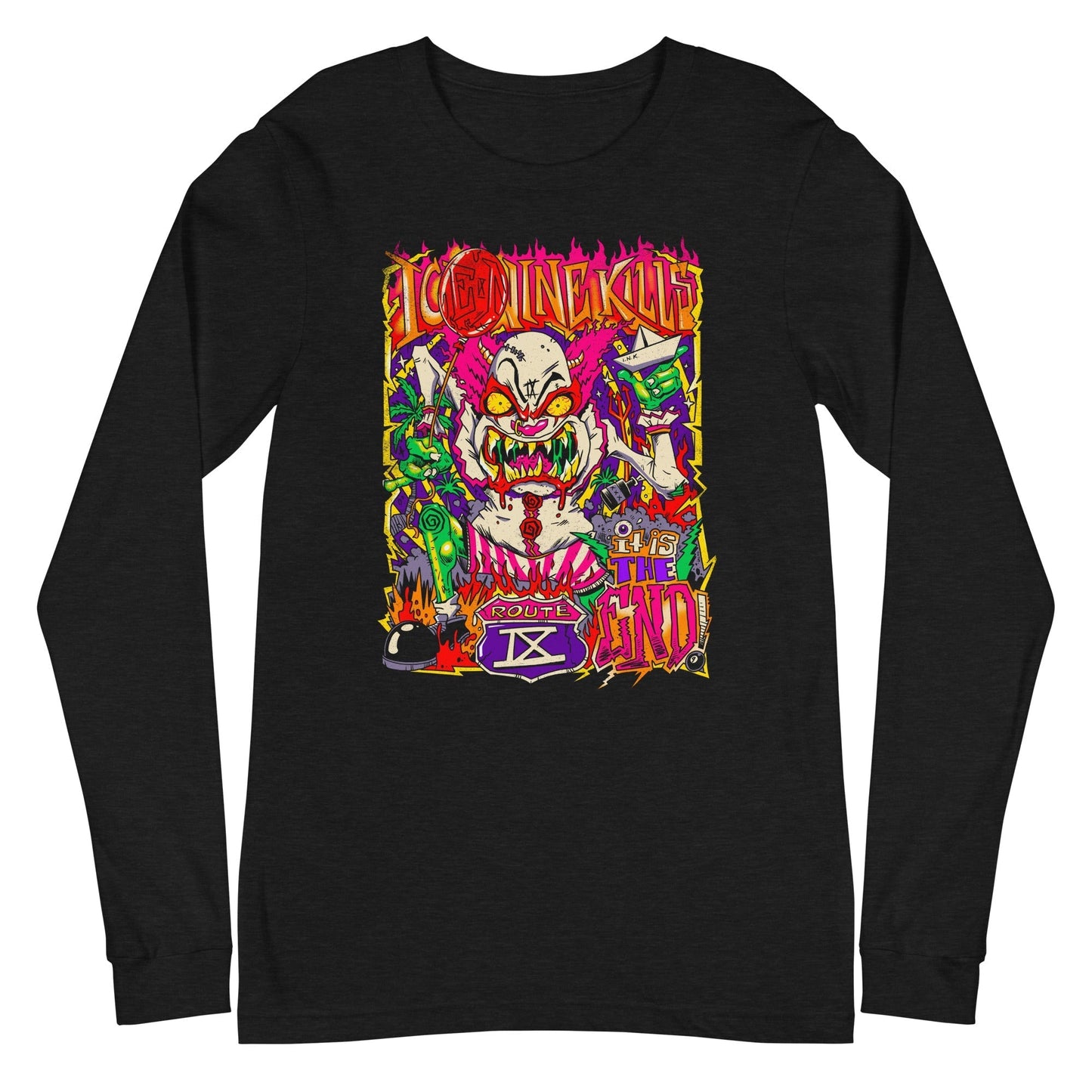MerchMoment Ice Nine Kills - Clowns Kill Long Sleeve T-Shirt Black