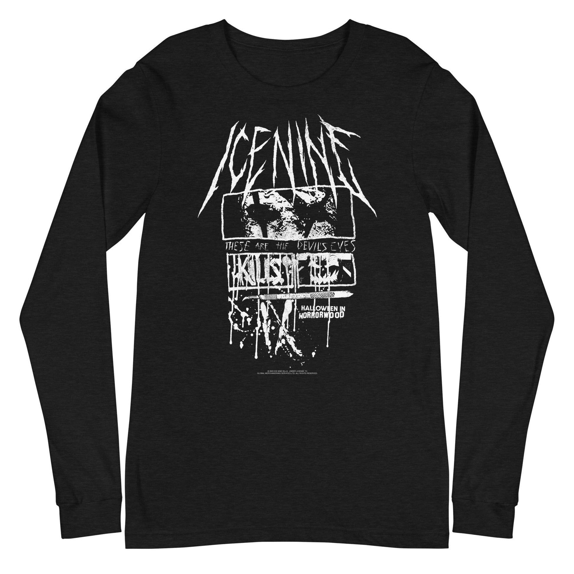 MerchMoment Ice Nine Kills - Devil's Eyes Long Sleeve T-Shirt Black