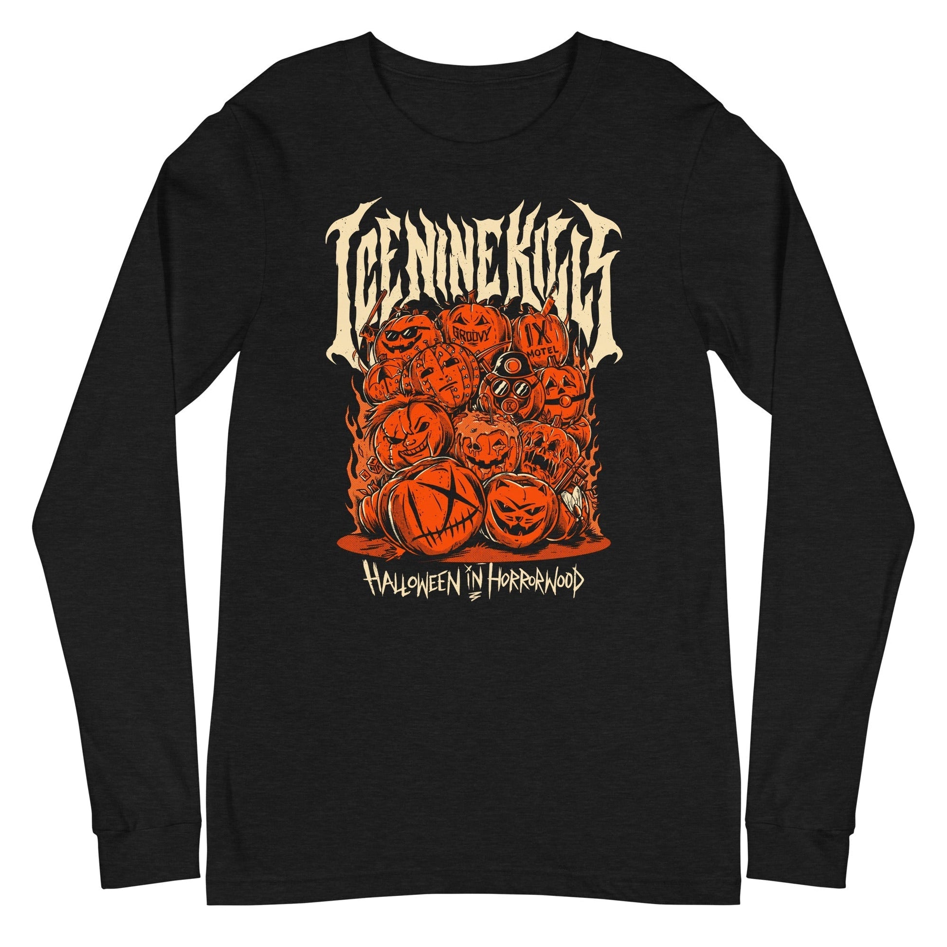 MerchMoment Ice Nine Kills - Halloween Horrorwood Long Sleeve T-Shirt Black