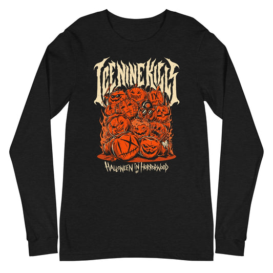 MerchMoment Ice Nine Kills - Halloween Horrorwood Long Sleeve T-Shirt Black