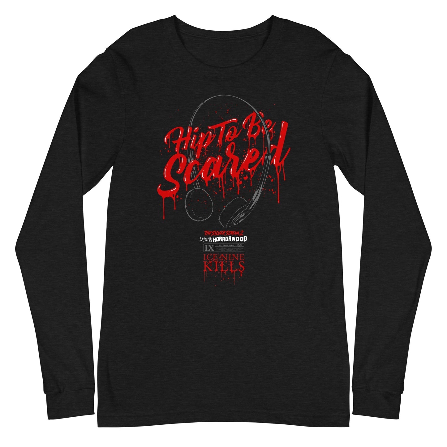 MerchMoment Ice Nine Kills - Hip to be Scared Long Sleeve T-Shirt Black