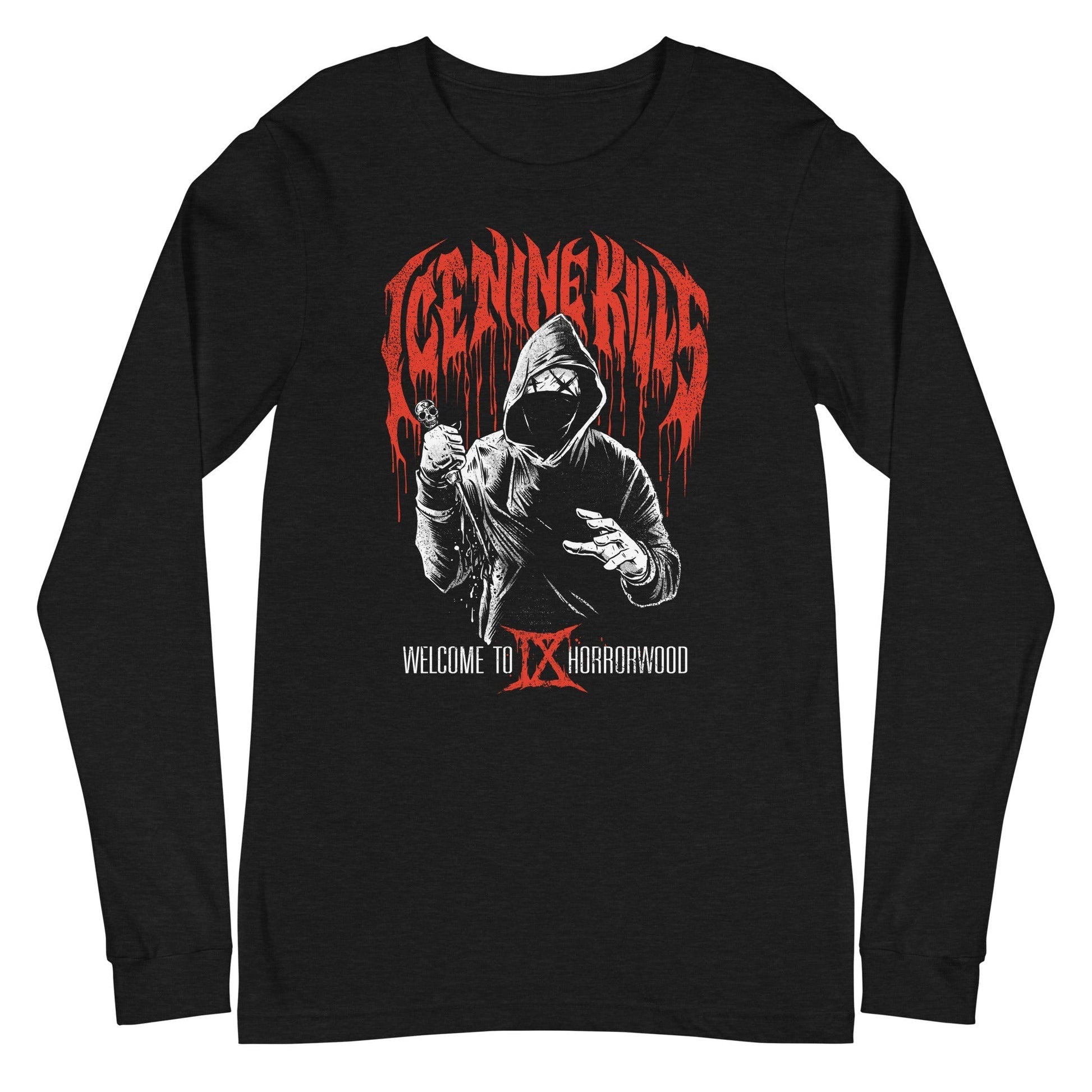 MerchMoment Ice Nine Kills - IX Horrorwood Long Sleeve T-Shirt Black