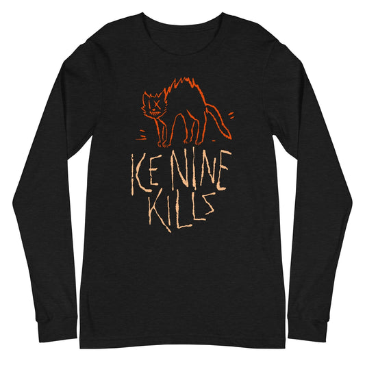 MerchMoment Ice Nine Kills - Scratchy Cat Long Sleeve T-Shirt Black