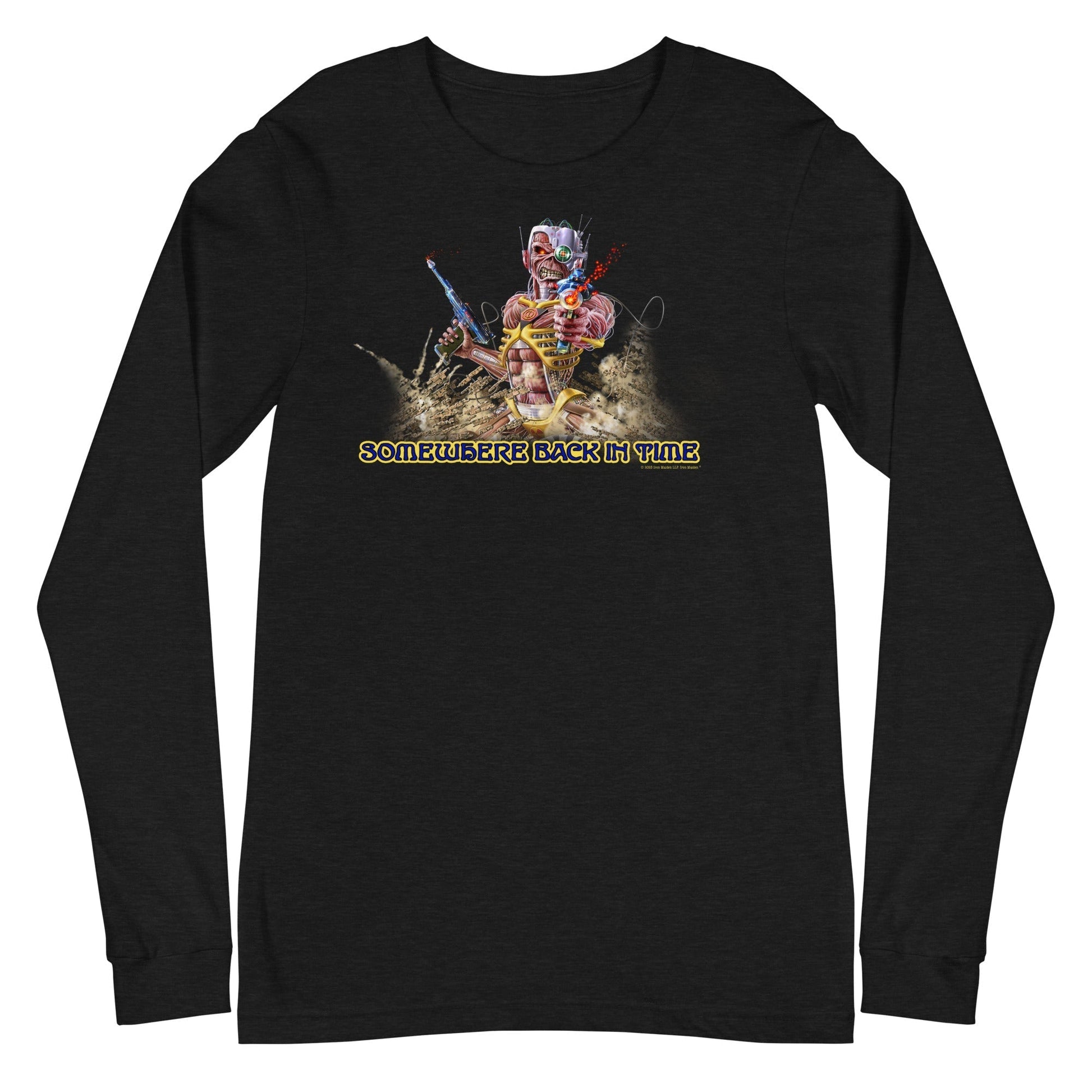 MerchMoment Iron Maiden - Back in Time Long Sleeve T-Shirt Black