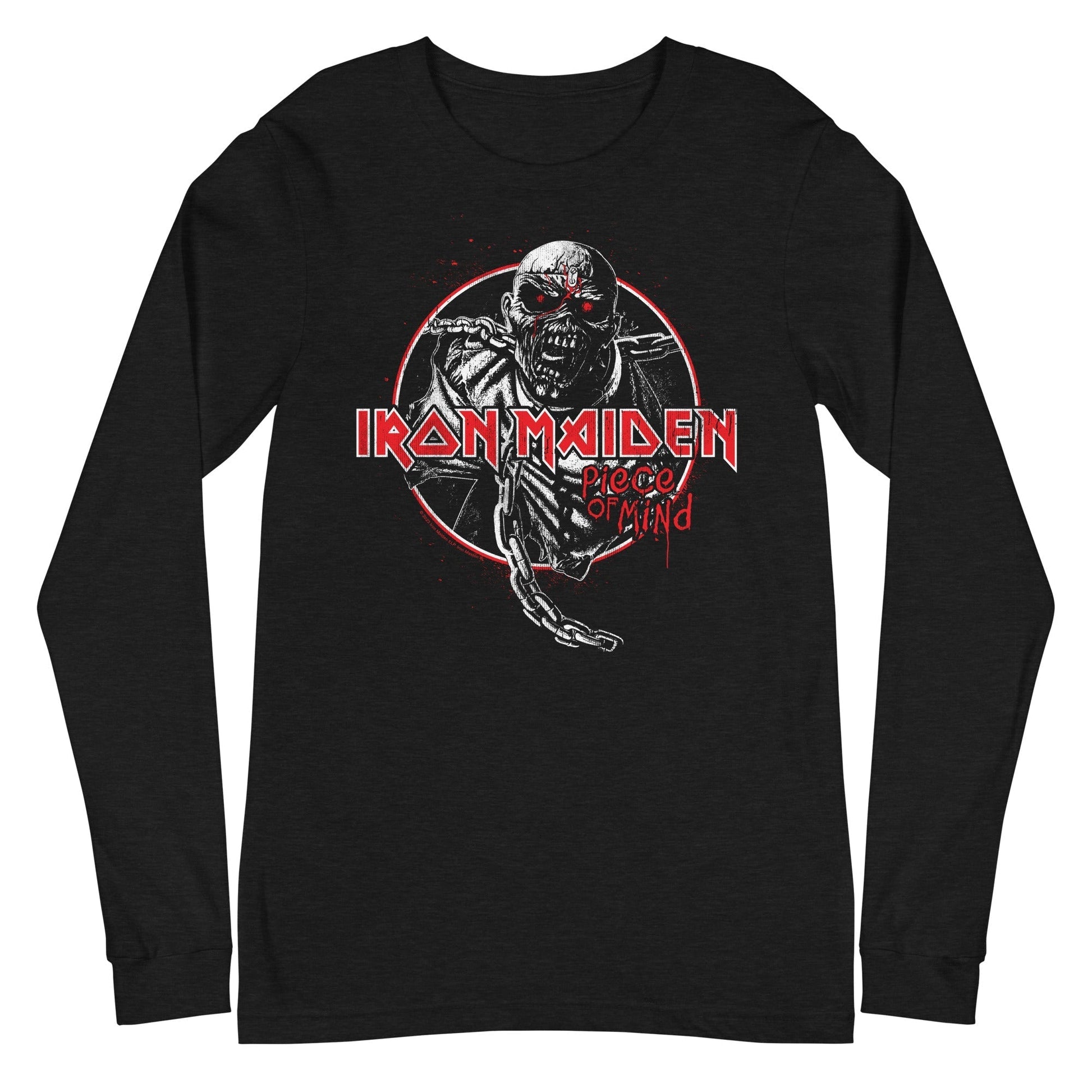 MerchMoment Iron Maiden - Eddie Peace Long Sleeve T-Shirt Black
