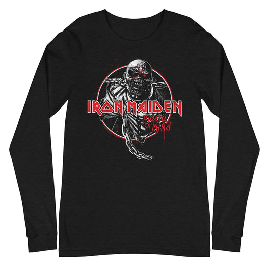MerchMoment Iron Maiden - Eddie Peace Long Sleeve T-Shirt Black