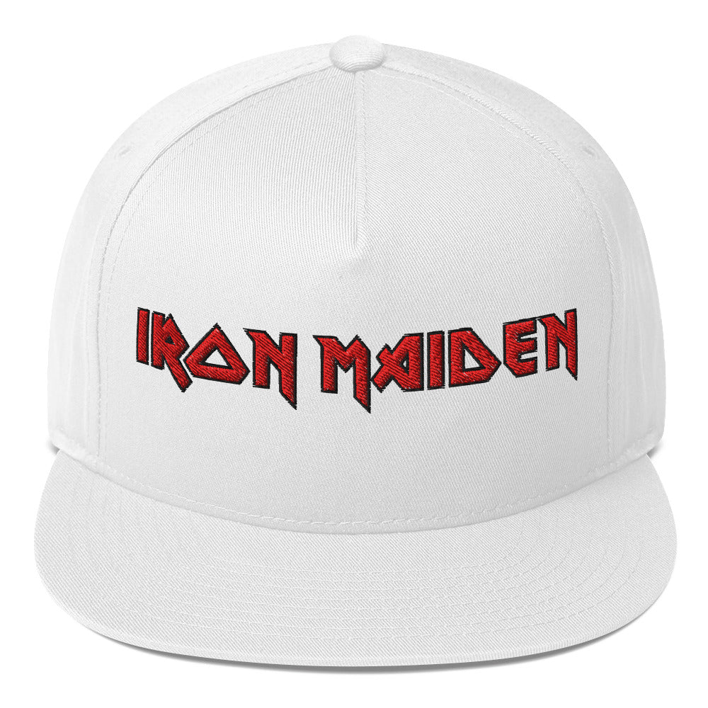 MerchMoment Iron Maiden Embroidered Snapback Hat