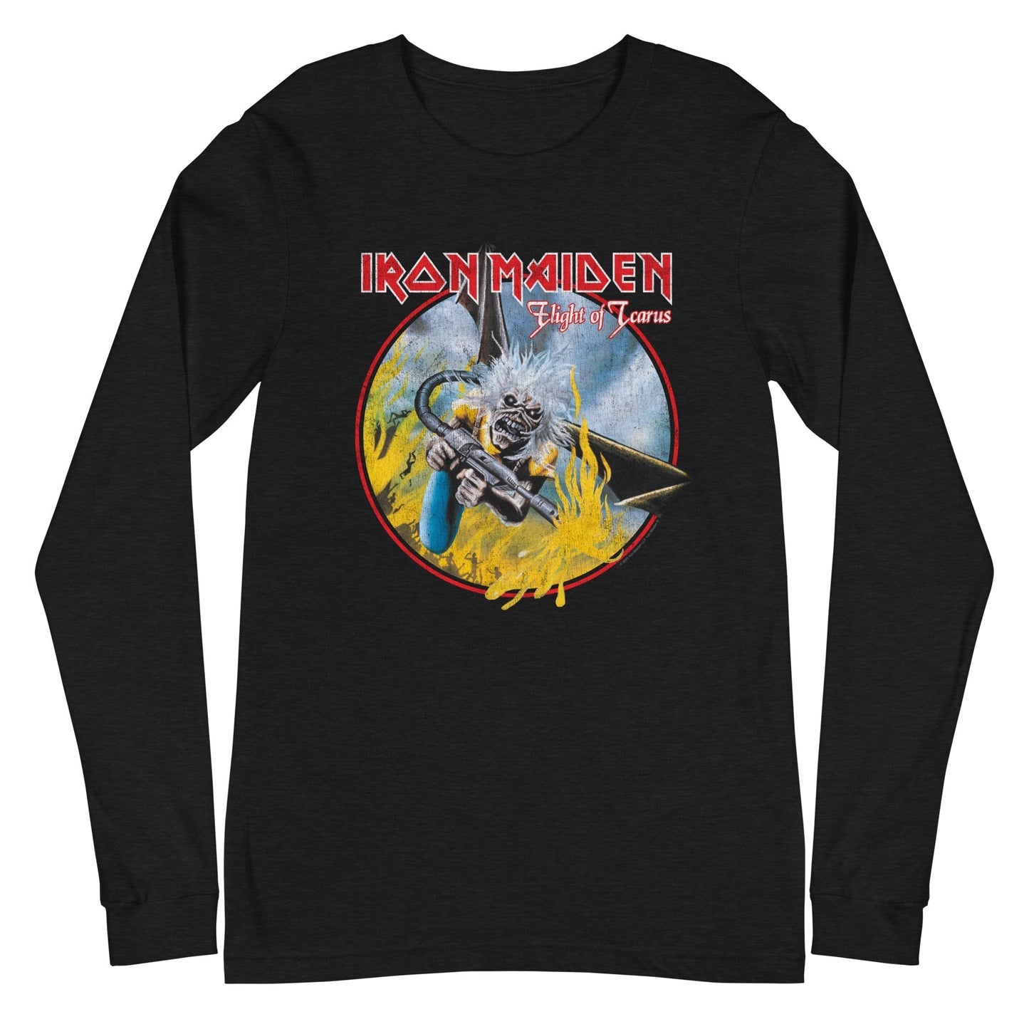 MerchMoment Iron Maiden - Flight of Icarus Long Sleeve T-Shirt Black