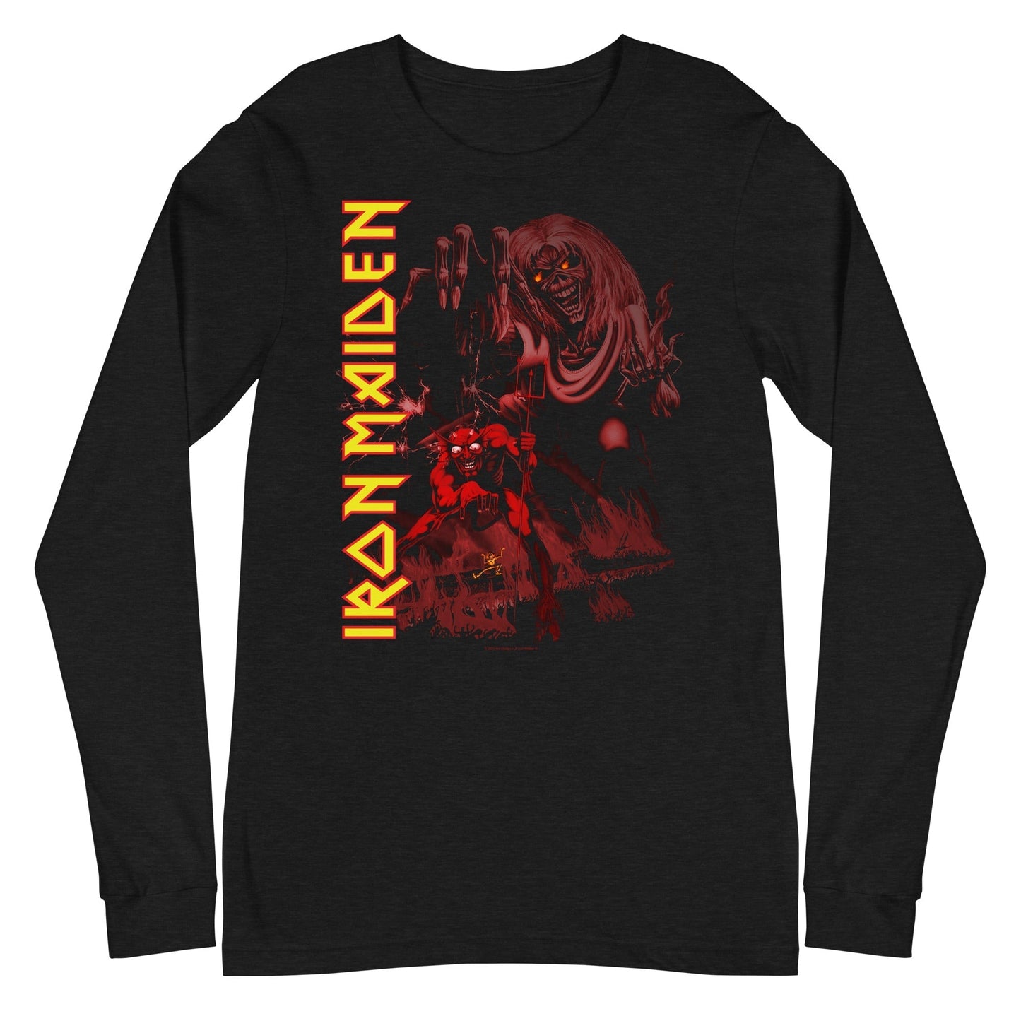 MerchMoment Iron Maiden - Vertical Hell Long Sleeve T-Shirt Black