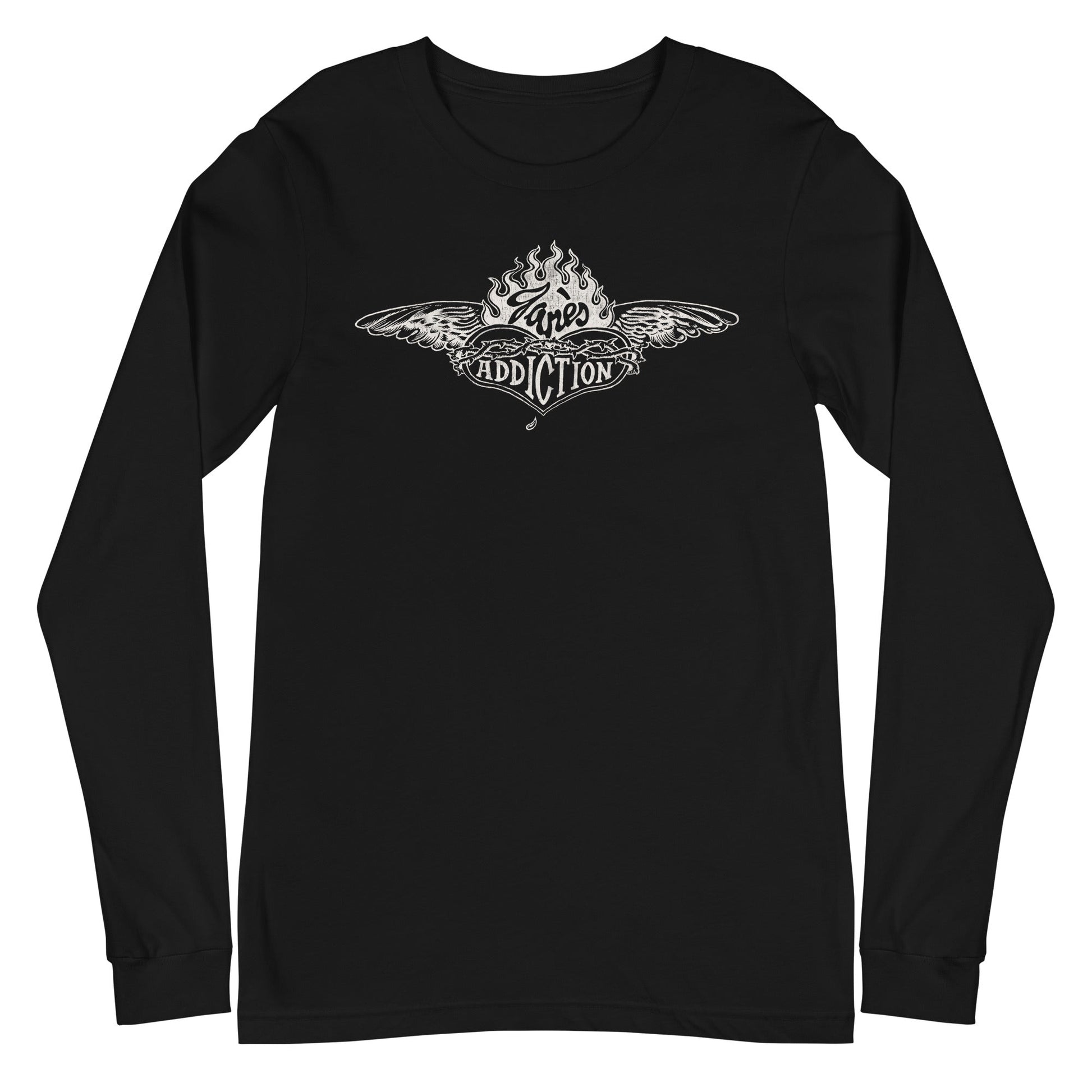 MerchMoment Jane's Addiction - Badge Logo Long Sleeve T-Shirt Black