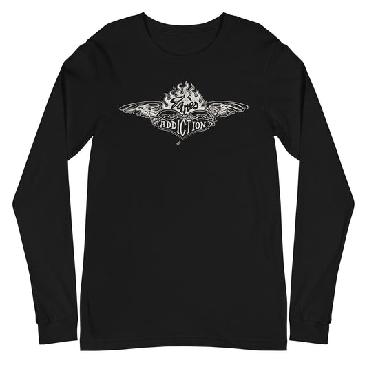 MerchMoment Jane's Addiction - Badge Logo Long Sleeve T-Shirt Black