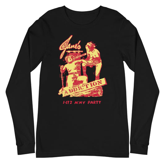 MerchMoment Jane's Addiction - I-Itz M'My Party Long Sleeve T-Shirt Black