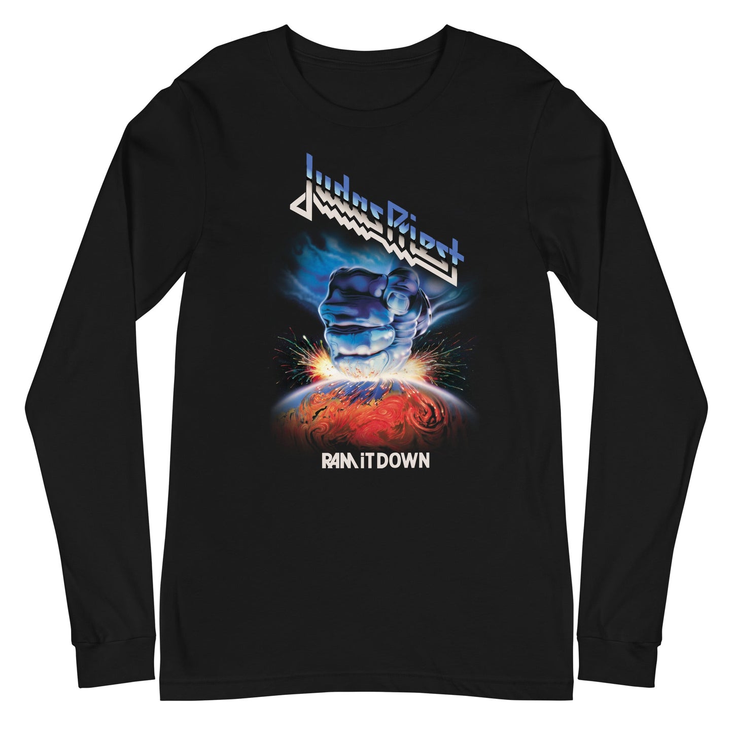 MerchMoment Judas Priest - Ram It Down Long Sleeve T-Shirt Black
