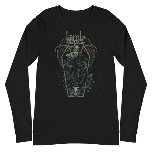 MerchMoment Lamb of God - Casket Long Sleeve T-Shirt Black