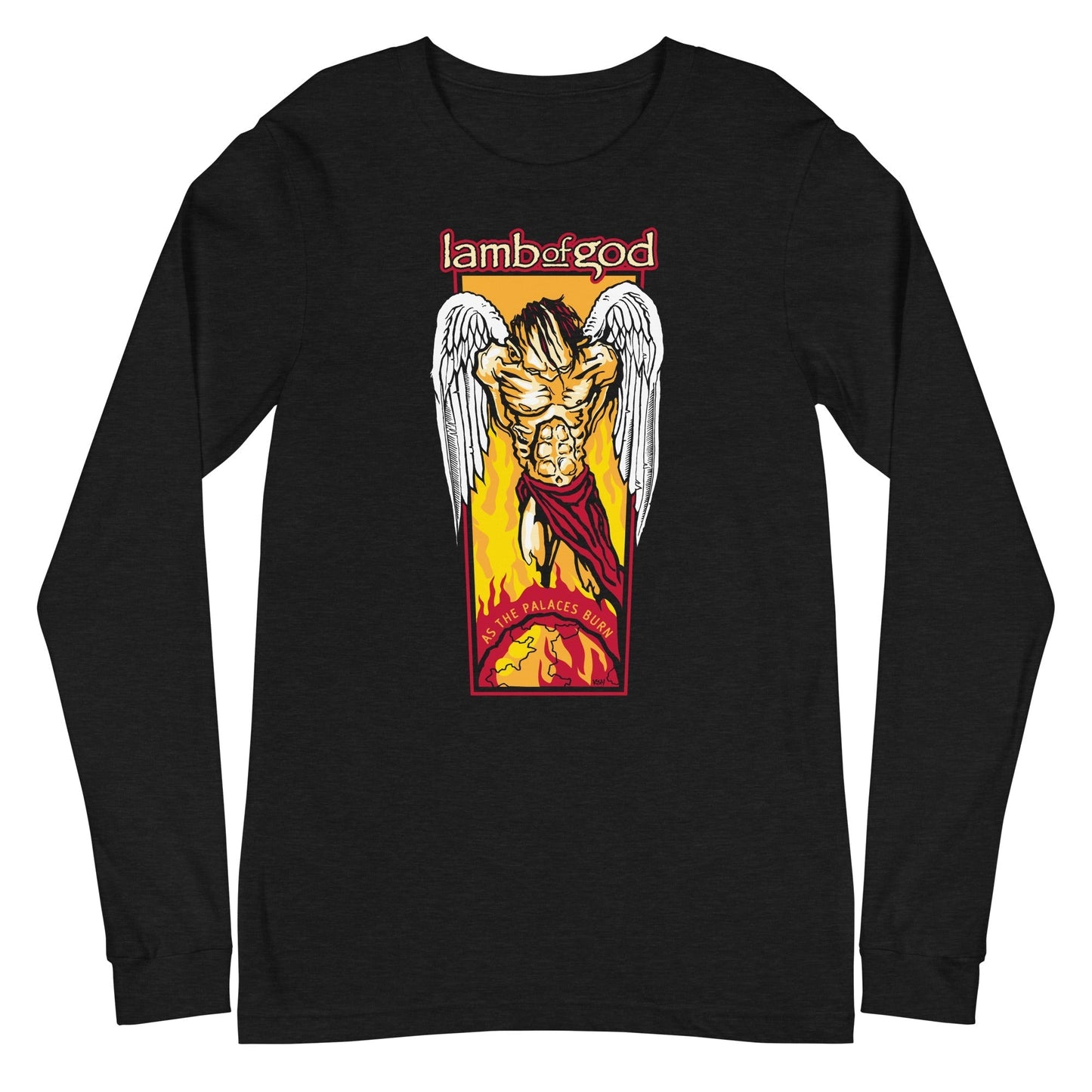 MerchMoment Lamb of God - Fallen Angel Long Sleeve T-Shirt Black
