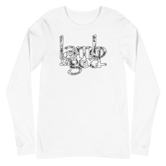 MerchMoment Lamb of God - Filled Logo Long Sleeve T-Shirt White