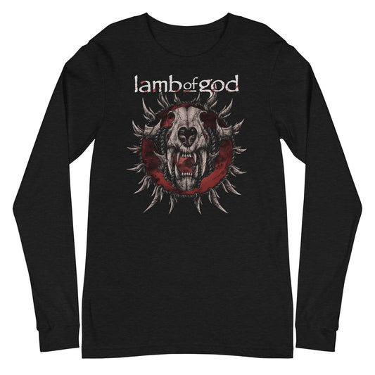 MerchMoment Lamb of God - Steer Skull Long Sleeve T-Shirt Black
