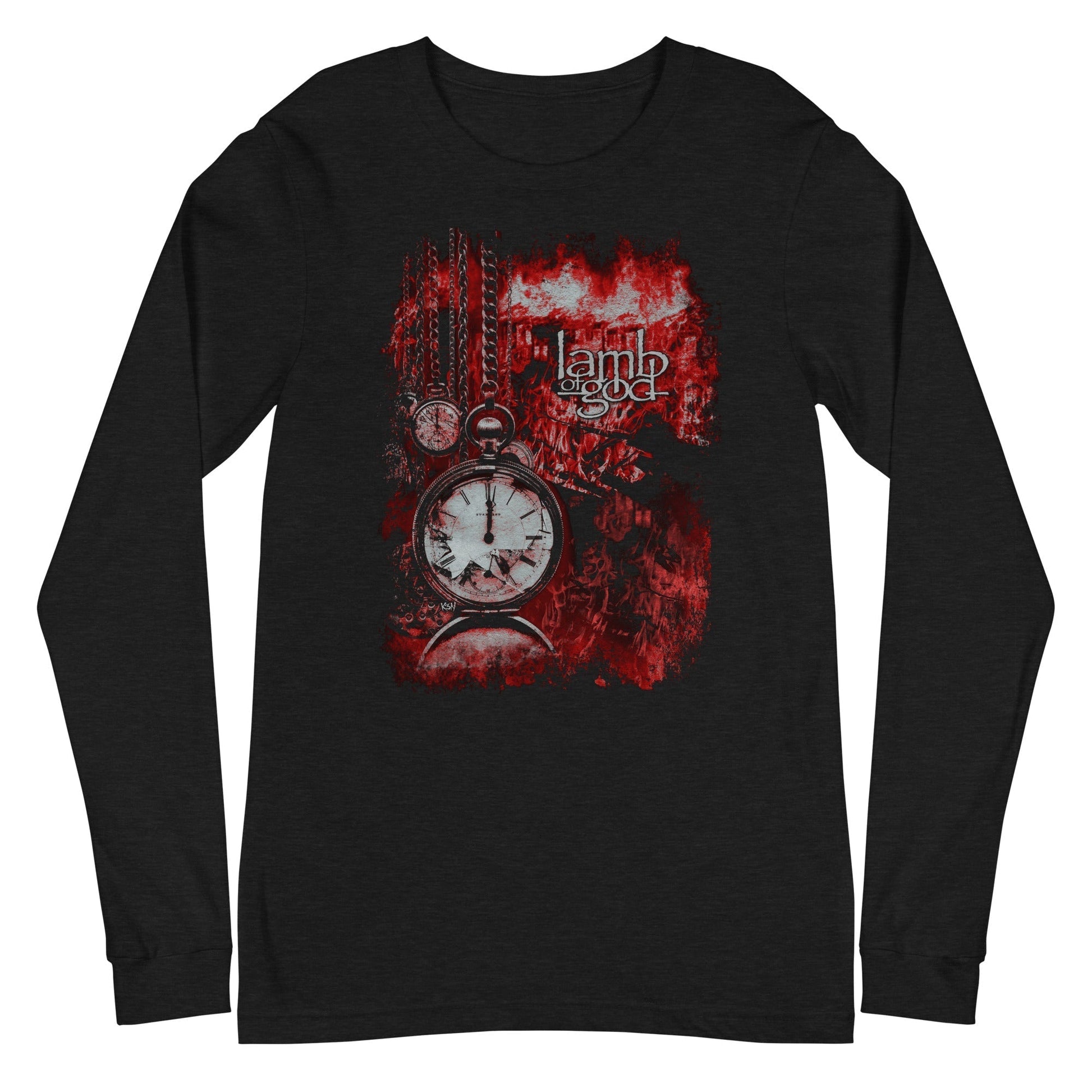 MerchMoment Lamb of God - Ticking Clock Long Sleeve T-Shirt Black