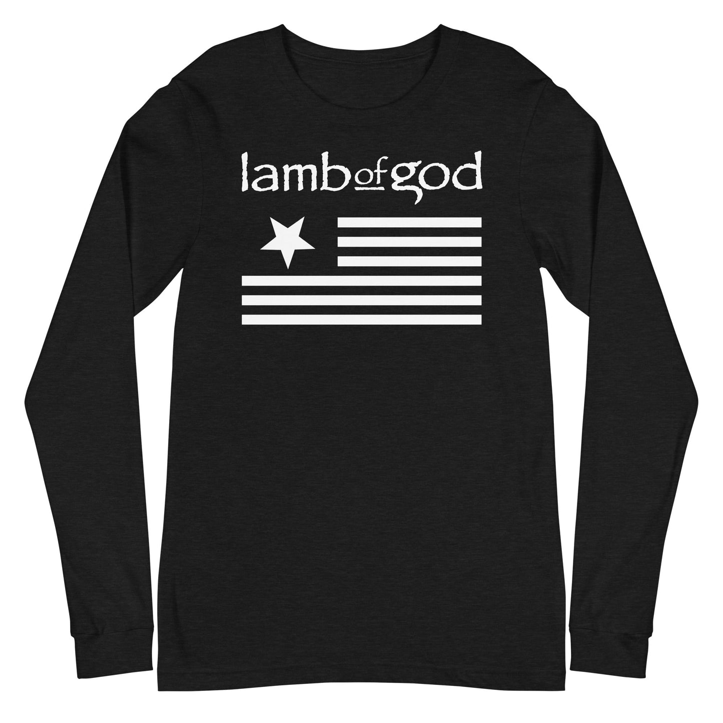 MerchMoment Lamb of God - White Flag Long Sleeve T-Shirt Black