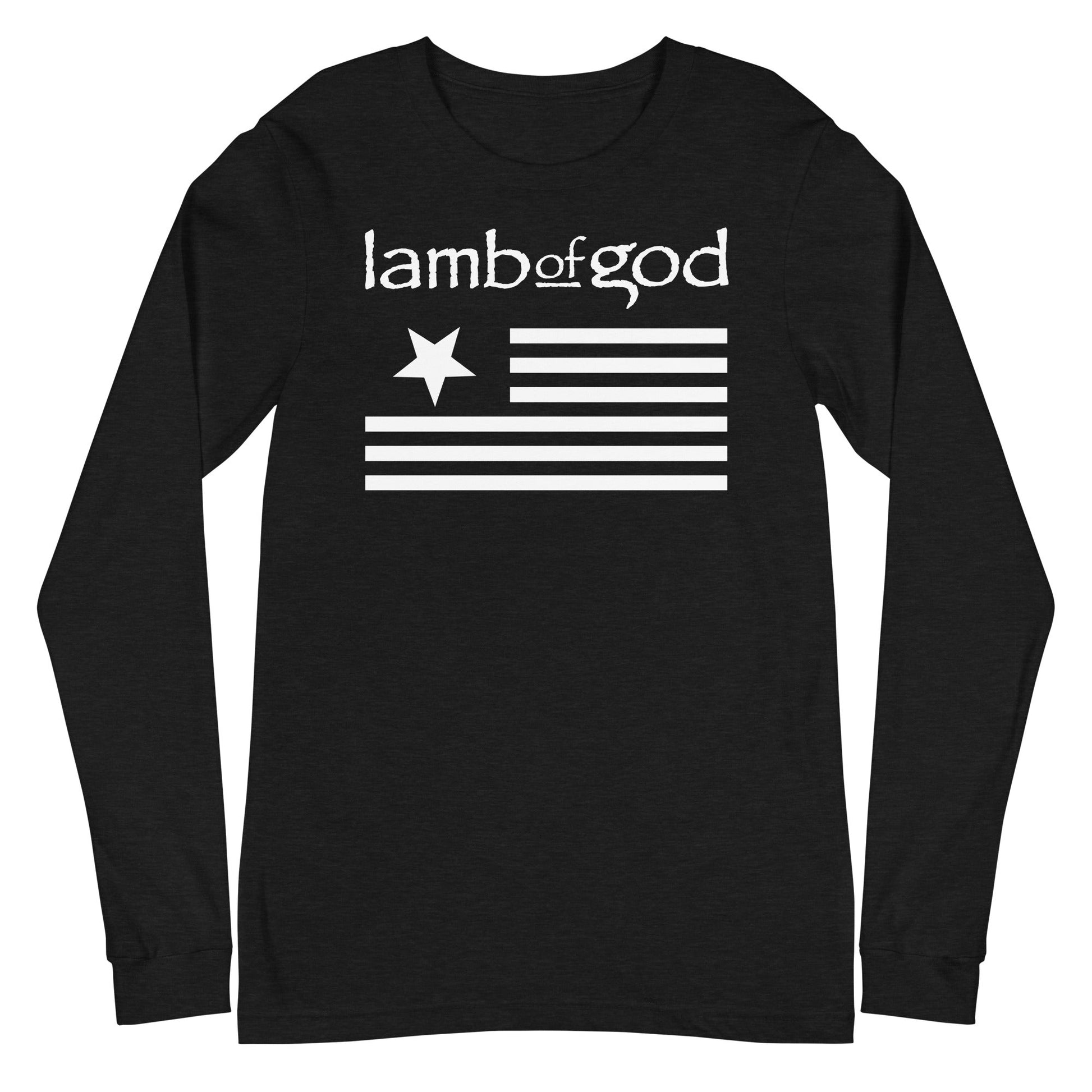 MerchMoment Lamb of God - White Flag Long Sleeve T-Shirt Black