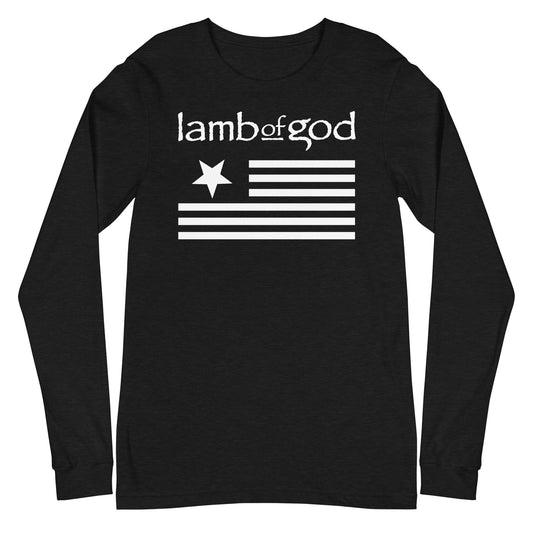 MerchMoment Lamb of God - White Flag Long Sleeve T-Shirt Black