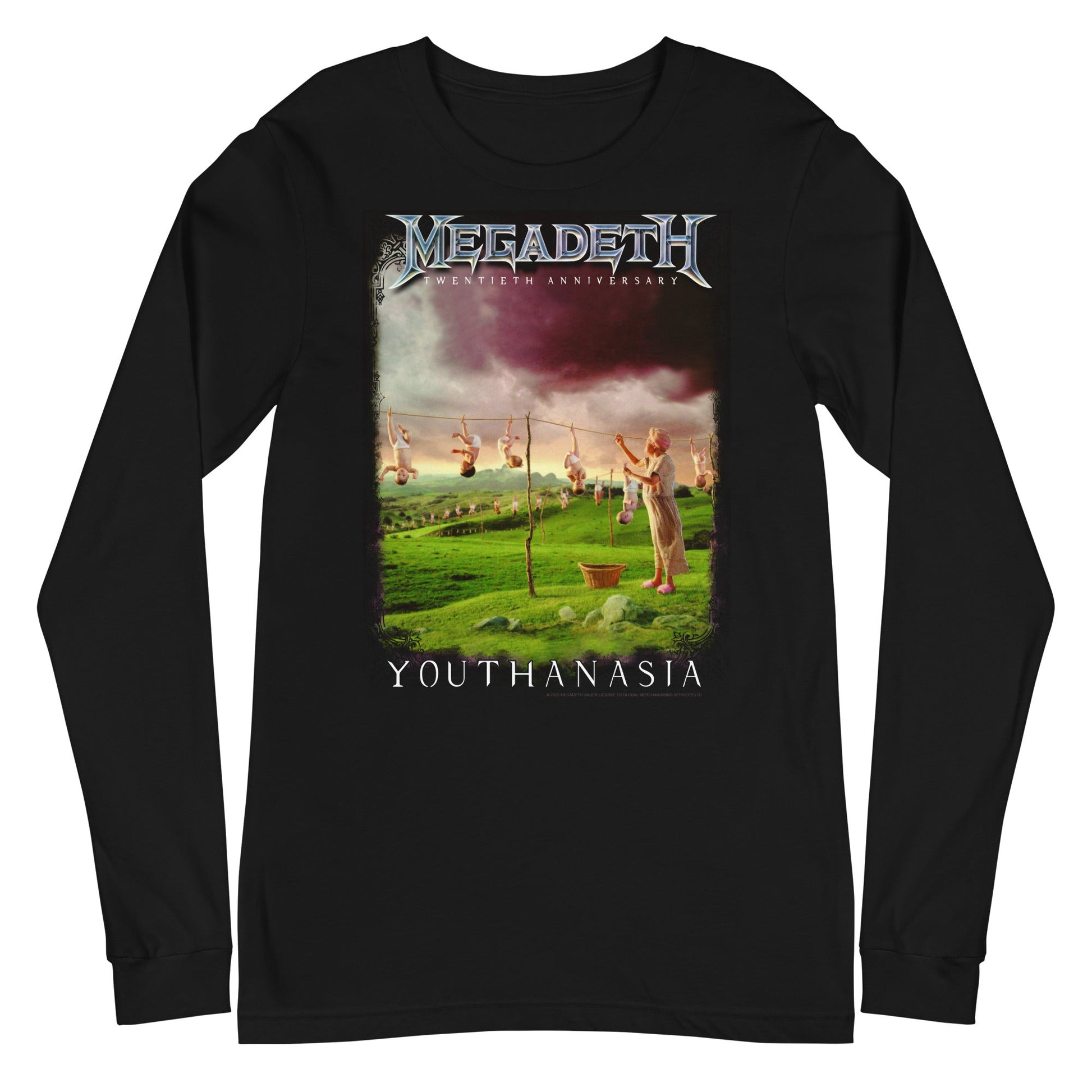 MerchMoment Megadeth - 20th Youthanasia Long Sleeve T-Shirt Black