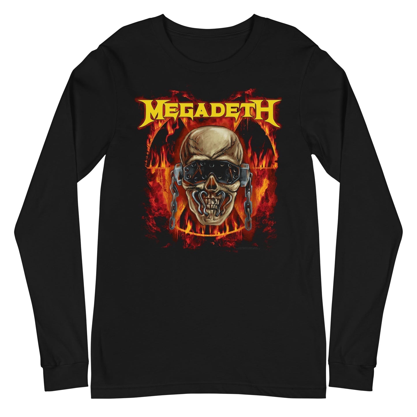 MerchMoment Megadeth - Flash Burn Long Sleeve T-Shirt Black