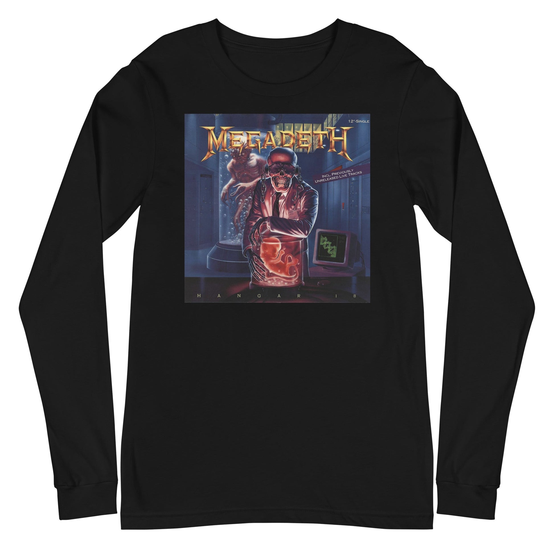 MerchMoment Megadeth - Hangar 18 Long Sleeve T-Shirt Black