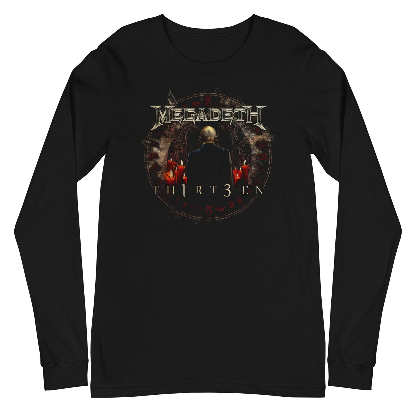 MerchMoment Megadeth - Th1rt3en Long Sleeve T-Shirt Black