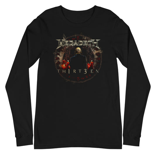 MerchMoment Megadeth - Th1rt3en Long Sleeve T-Shirt Black