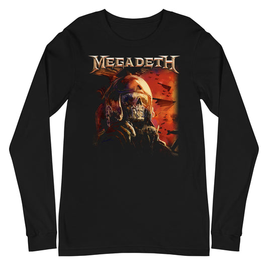 MerchMoment Megadeth - Vic Staring Long Sleeve T-Shirt Black
