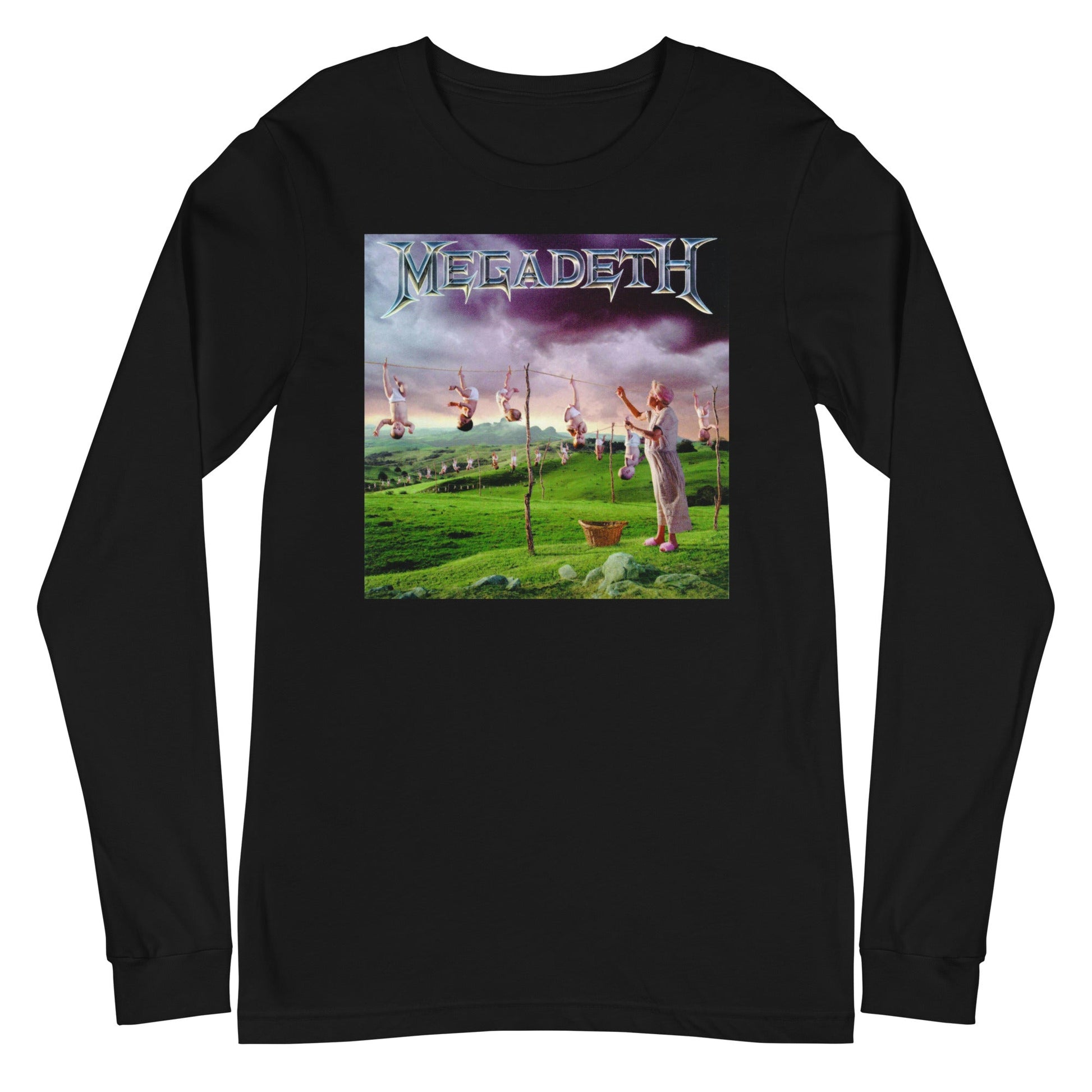 MerchMoment Megadeth - Youthanasia Long Sleeve T-Shirt Black