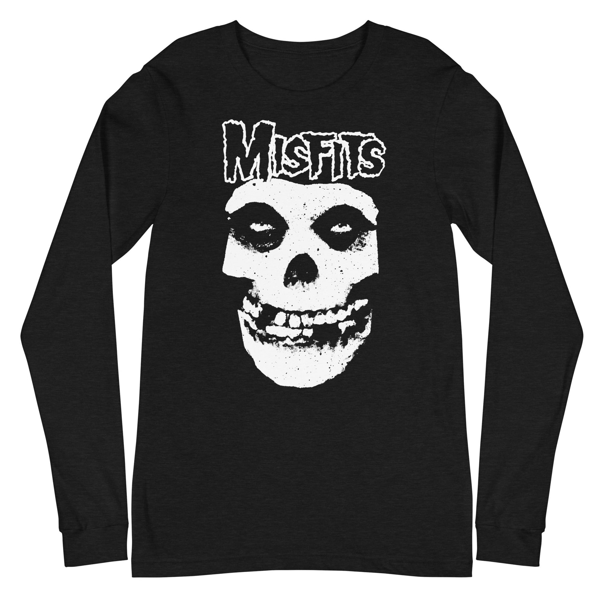 MerchMoment Misfits - Classic Skull Logo Long Sleeve T-Shirt Black