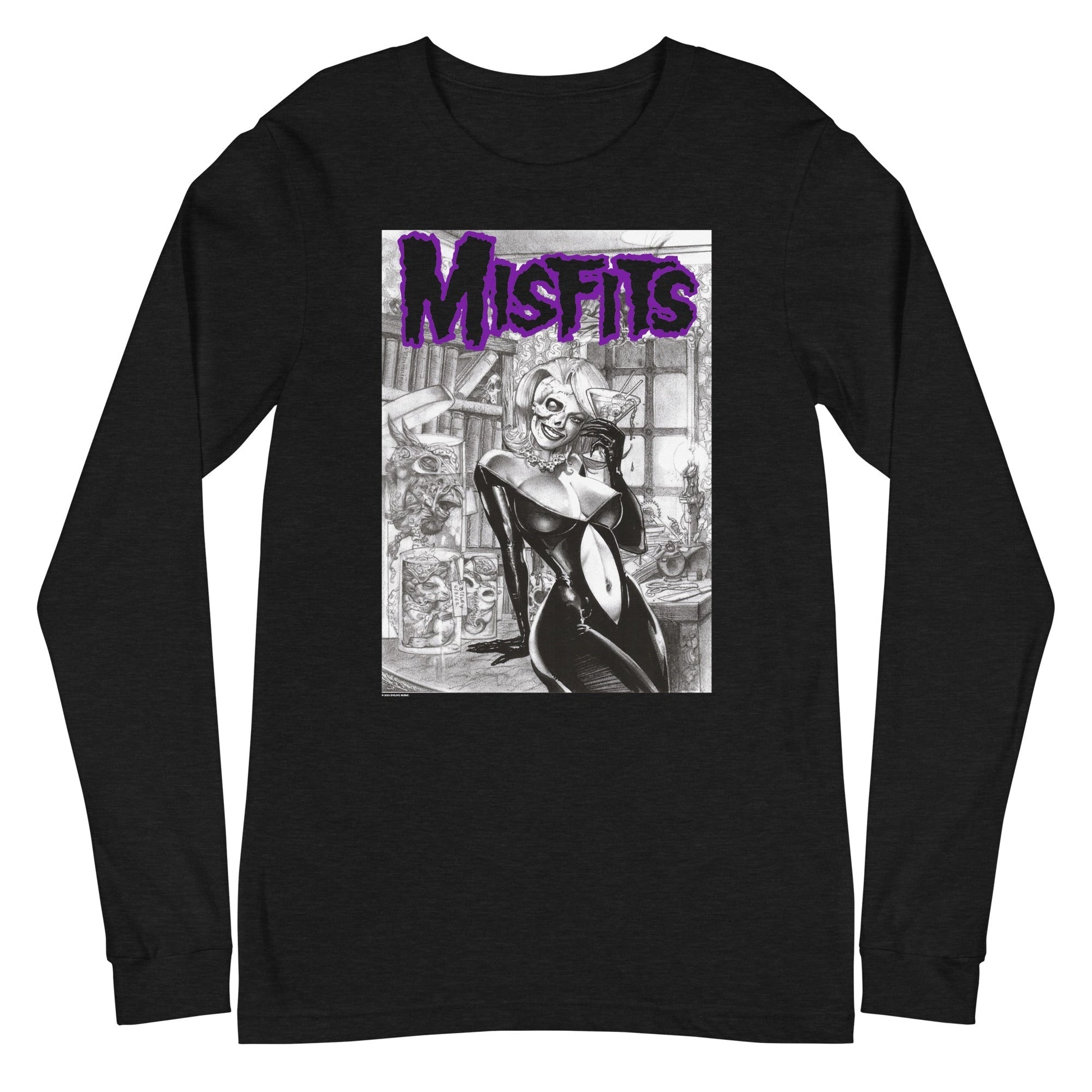 MerchMoment Misfits - Cocktail Dress Long Sleeve T-Shirt Black
