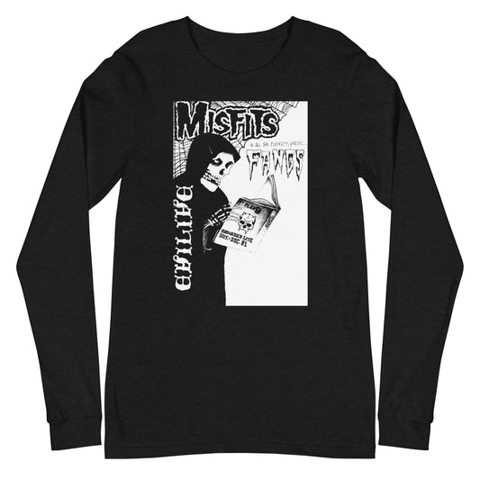 MerchMoment Misfits - Fangs Long Sleeve T-Shirt Black