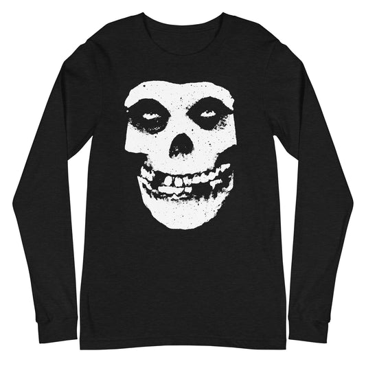 MerchMoment Misfits - Large Skull Long Sleeve T-Shirt Black