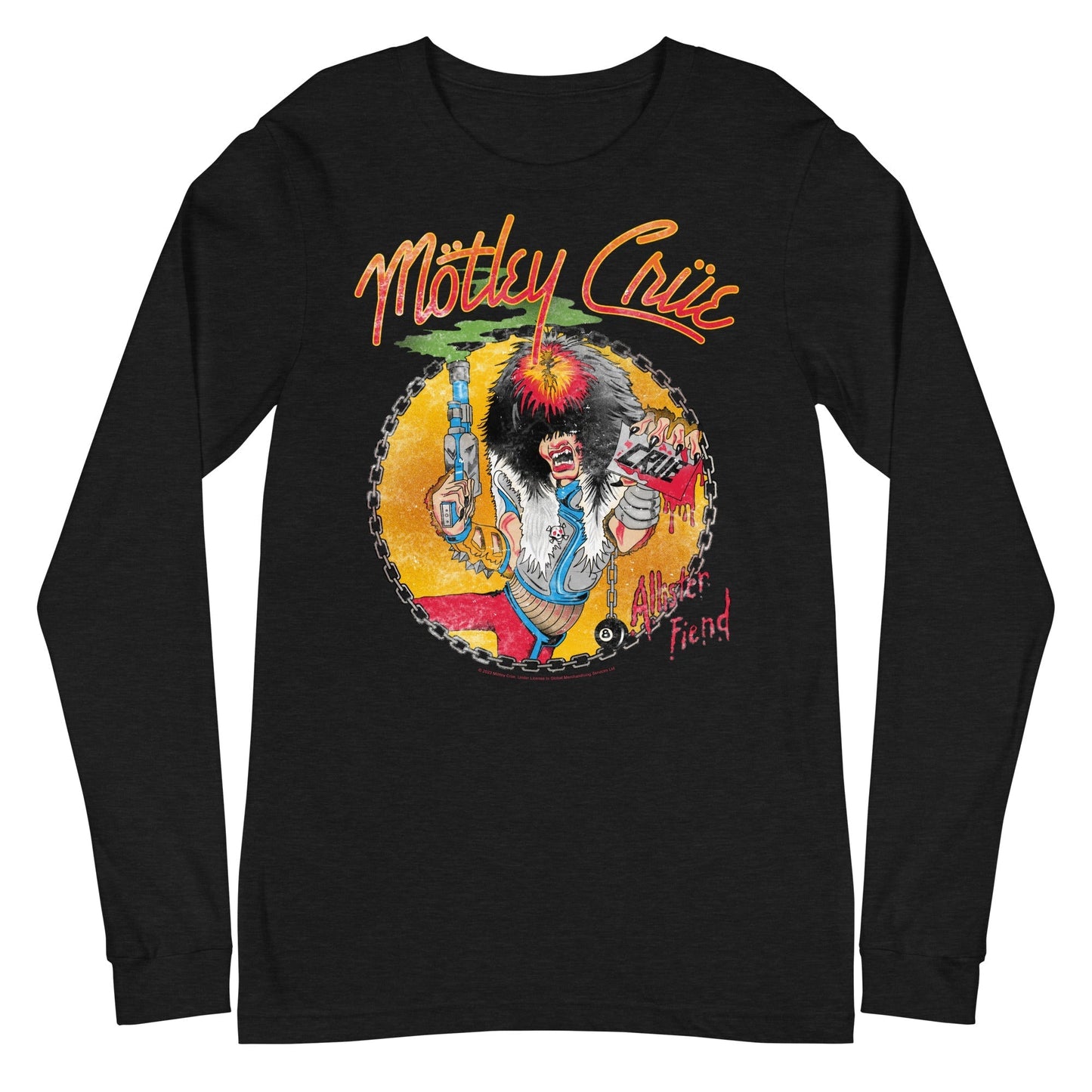 MerchMoment Motley Crue - Allister Fiend Long Sleeve T-Shirt Black