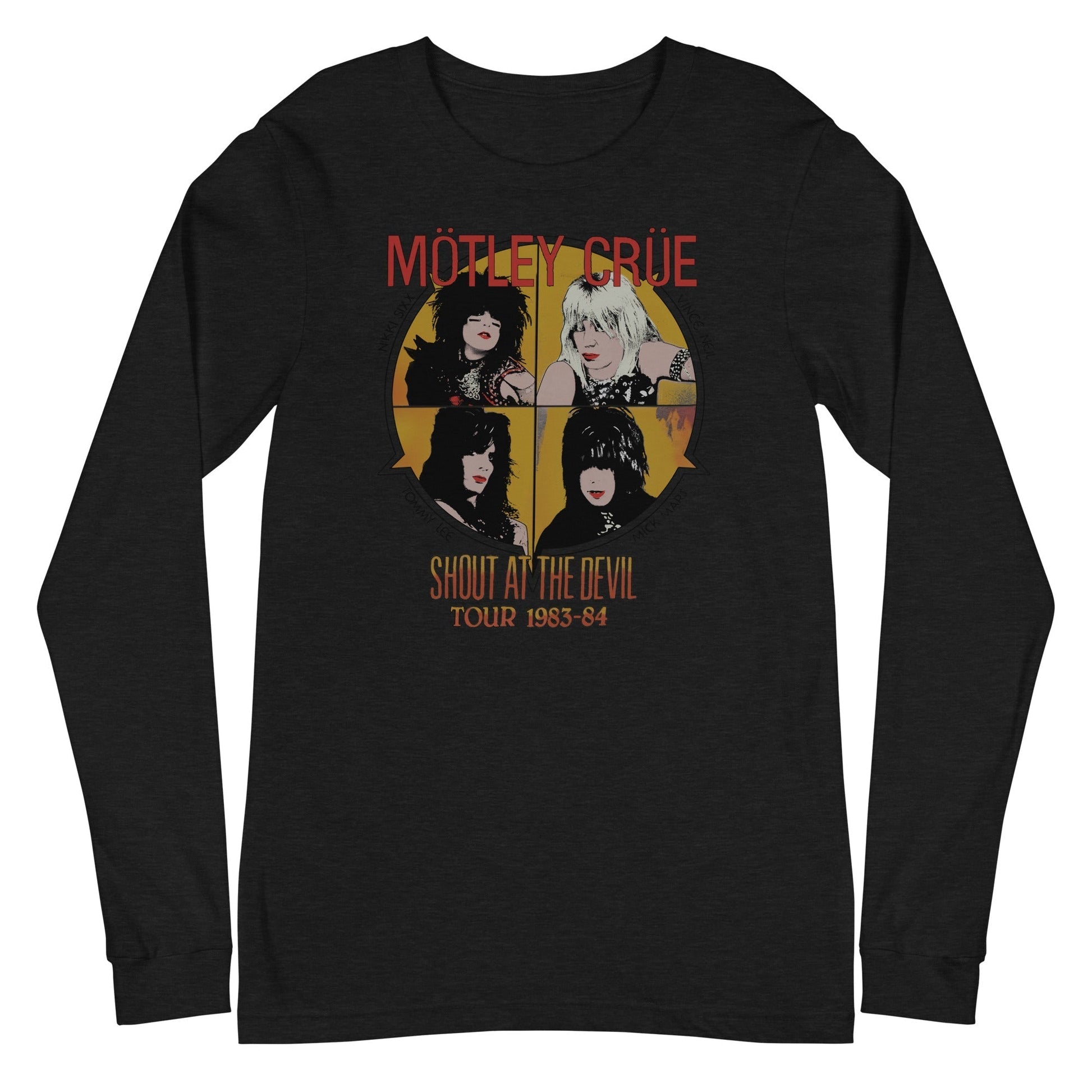 MerchMoment Motley Crue - Always on Tour Long Sleeve T-Shirt Black