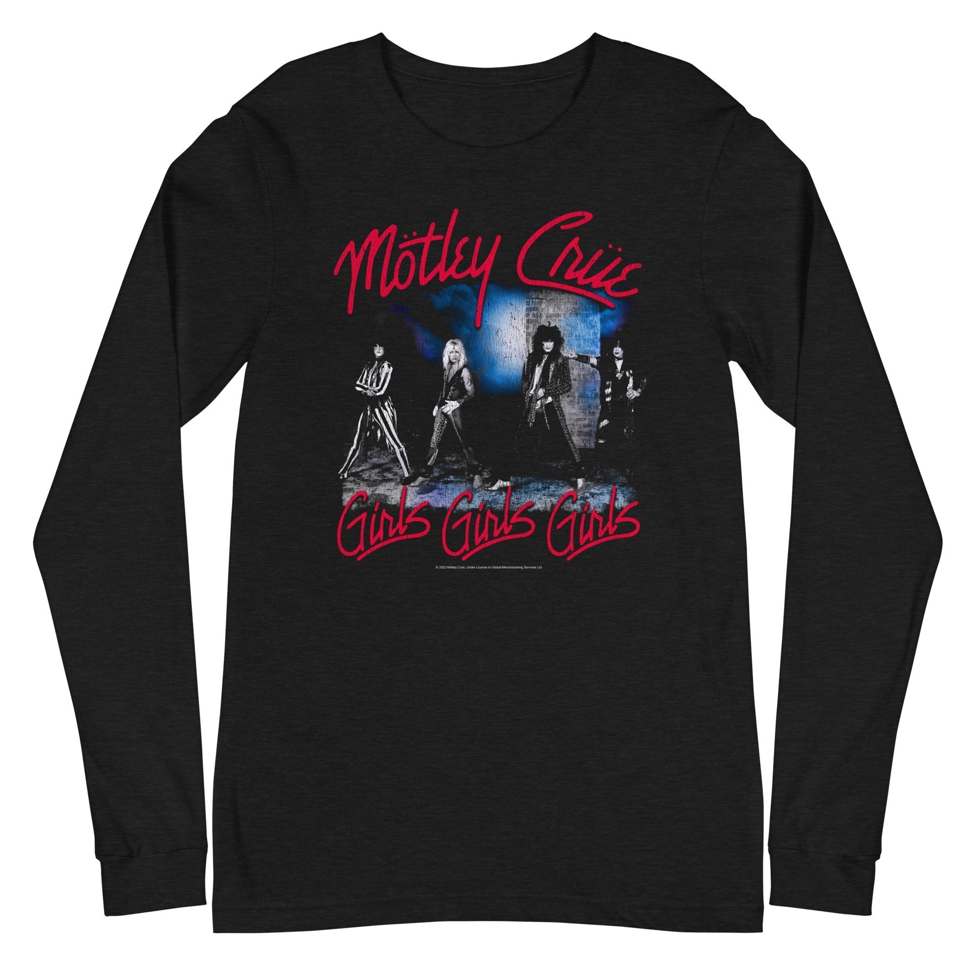 MerchMoment Motley Crue - Girls Girls Girls Long Sleeve T-Shirt Black