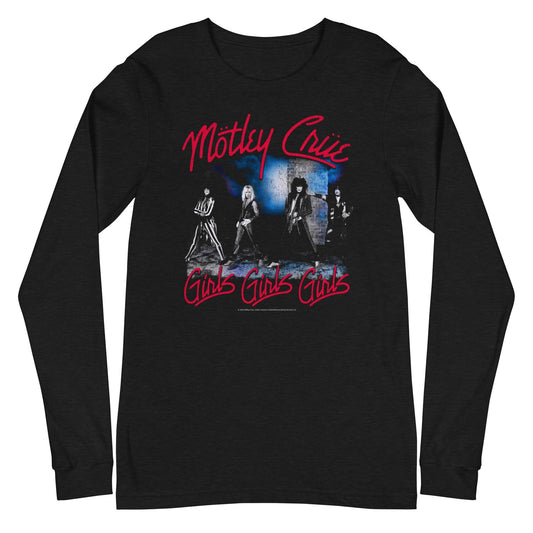 MerchMoment Motley Crue - Girls Girls Girls Long Sleeve T-Shirt Black