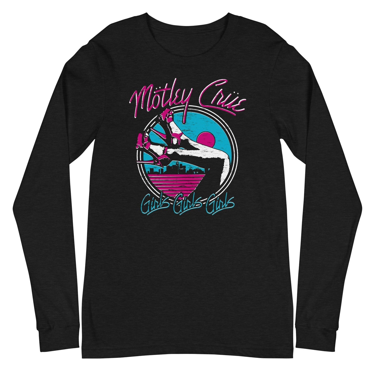 MerchMoment Motley Crue - Miami Girls Long Sleeve T-Shirt Black