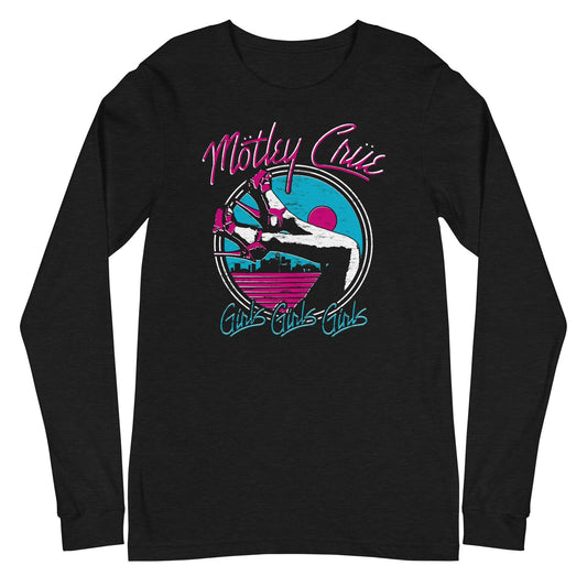 MerchMoment Motley Crue - Miami Girls Long Sleeve T-Shirt Black