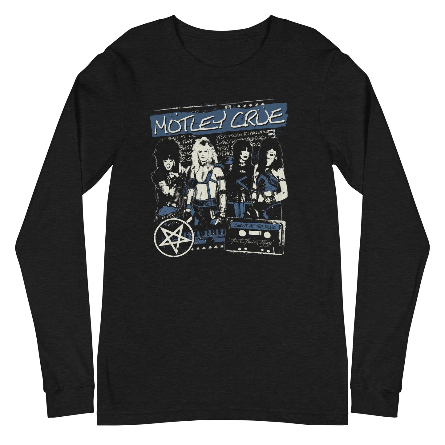MerchMoment Motley Crue - New York City Long Sleeve T-Shirt Black