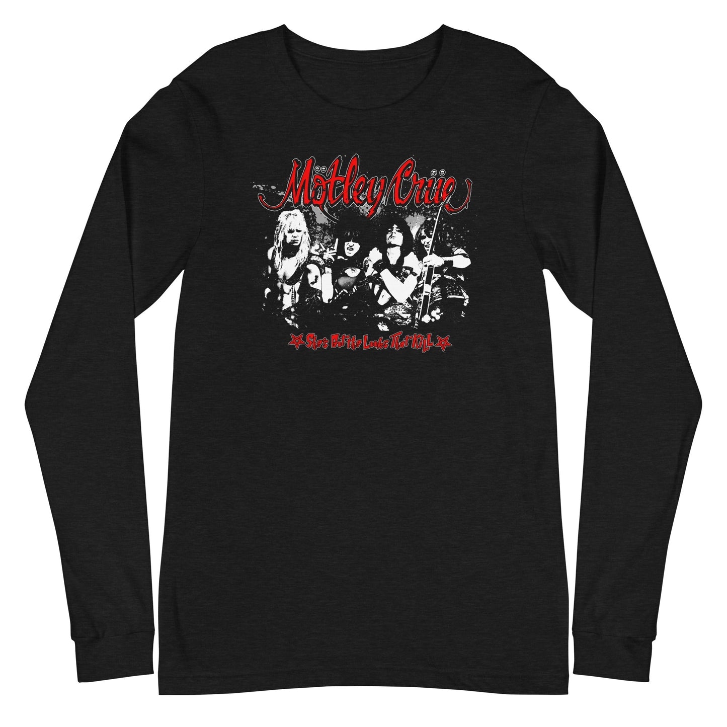 MerchMoment Motley Crue - She's Got the Looks Long Sleeve T-Shirt Black