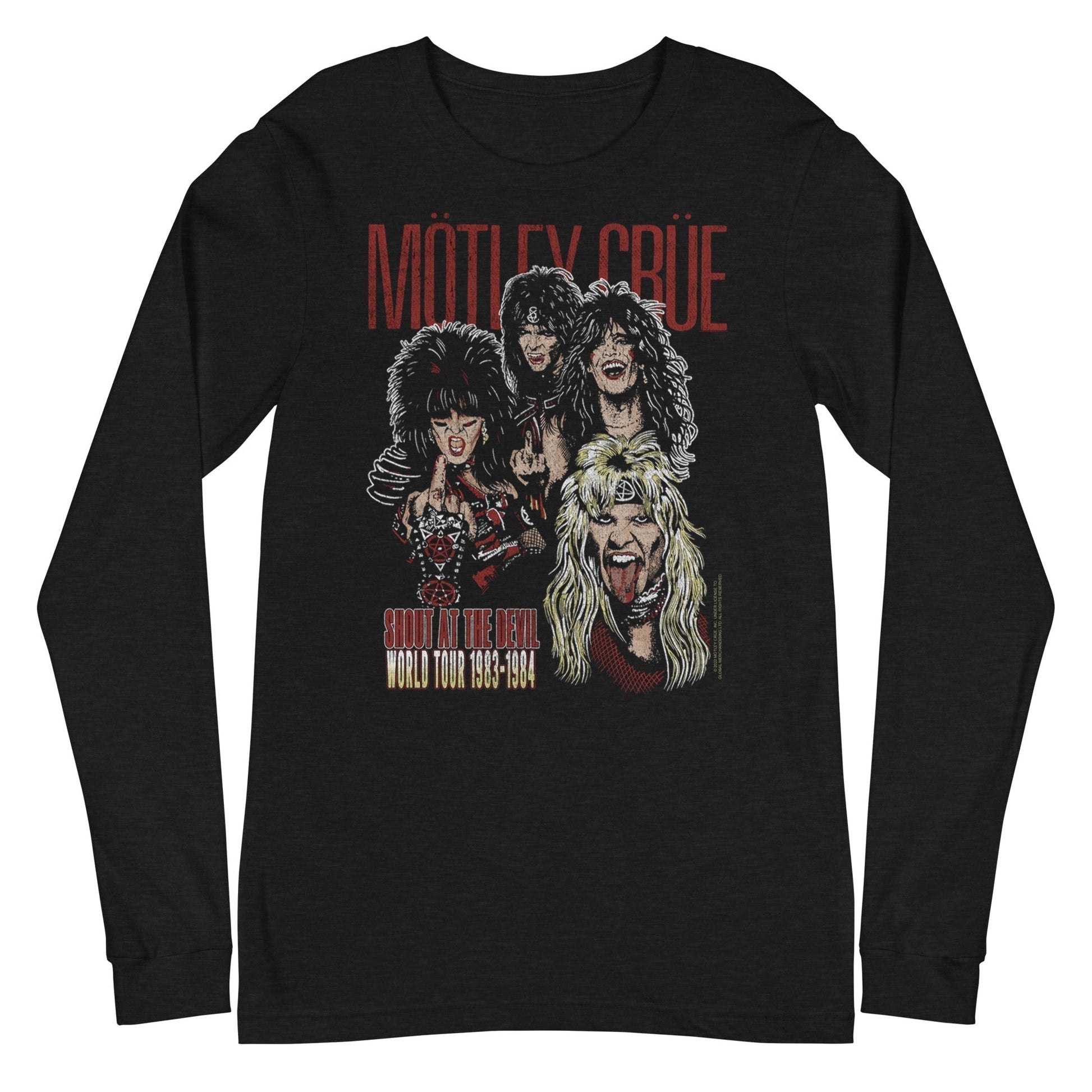 MerchMoment Motley Crue - Shout at the Devil Long Sleeve T-Shirt Black