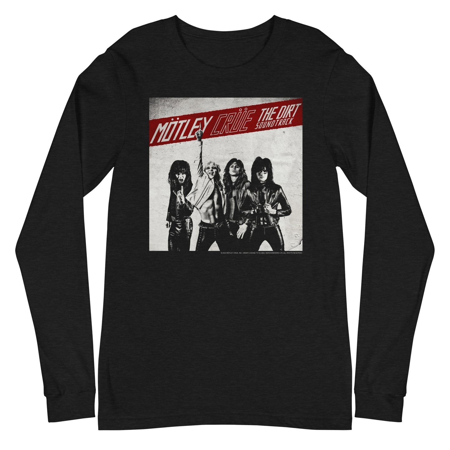 MerchMoment Motley Crue - The Dirt Cover Long Sleeve T-Shirt Black
