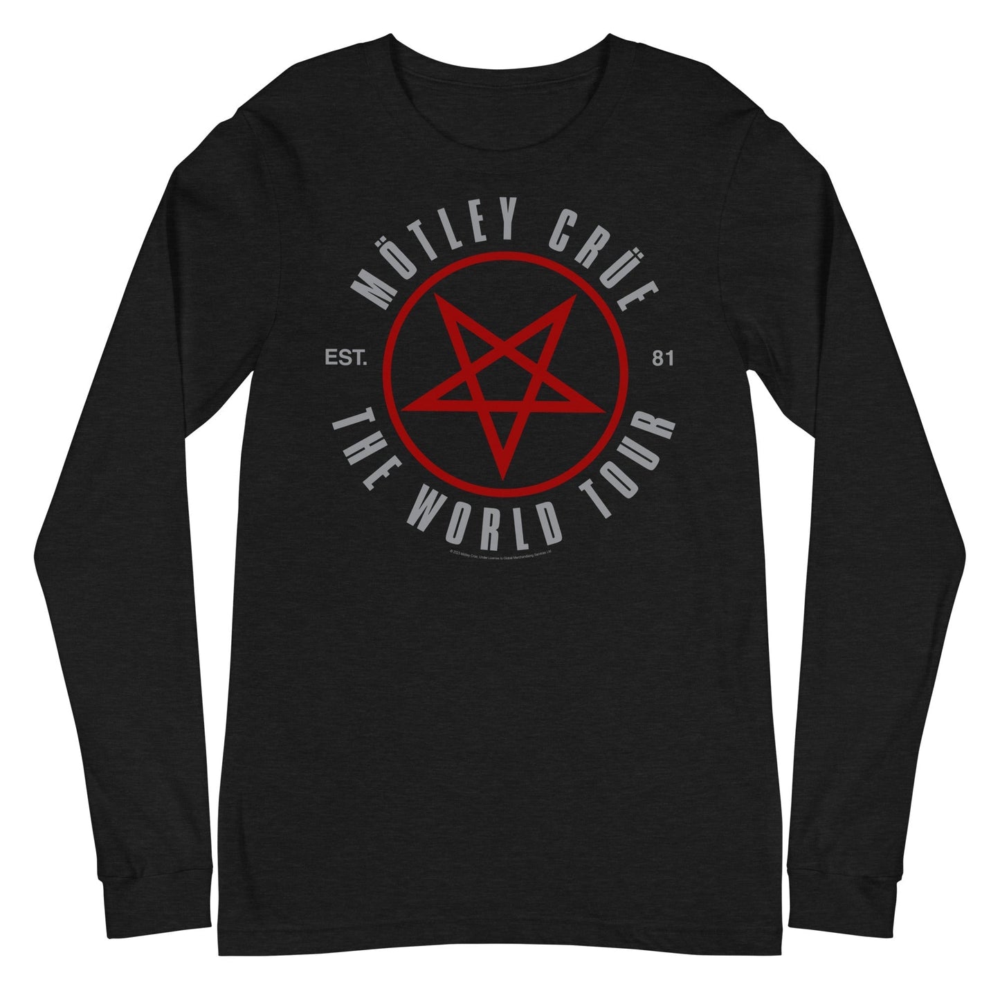 MerchMoment Motley Crue - The World Tour Long Sleeve T-Shirt Black