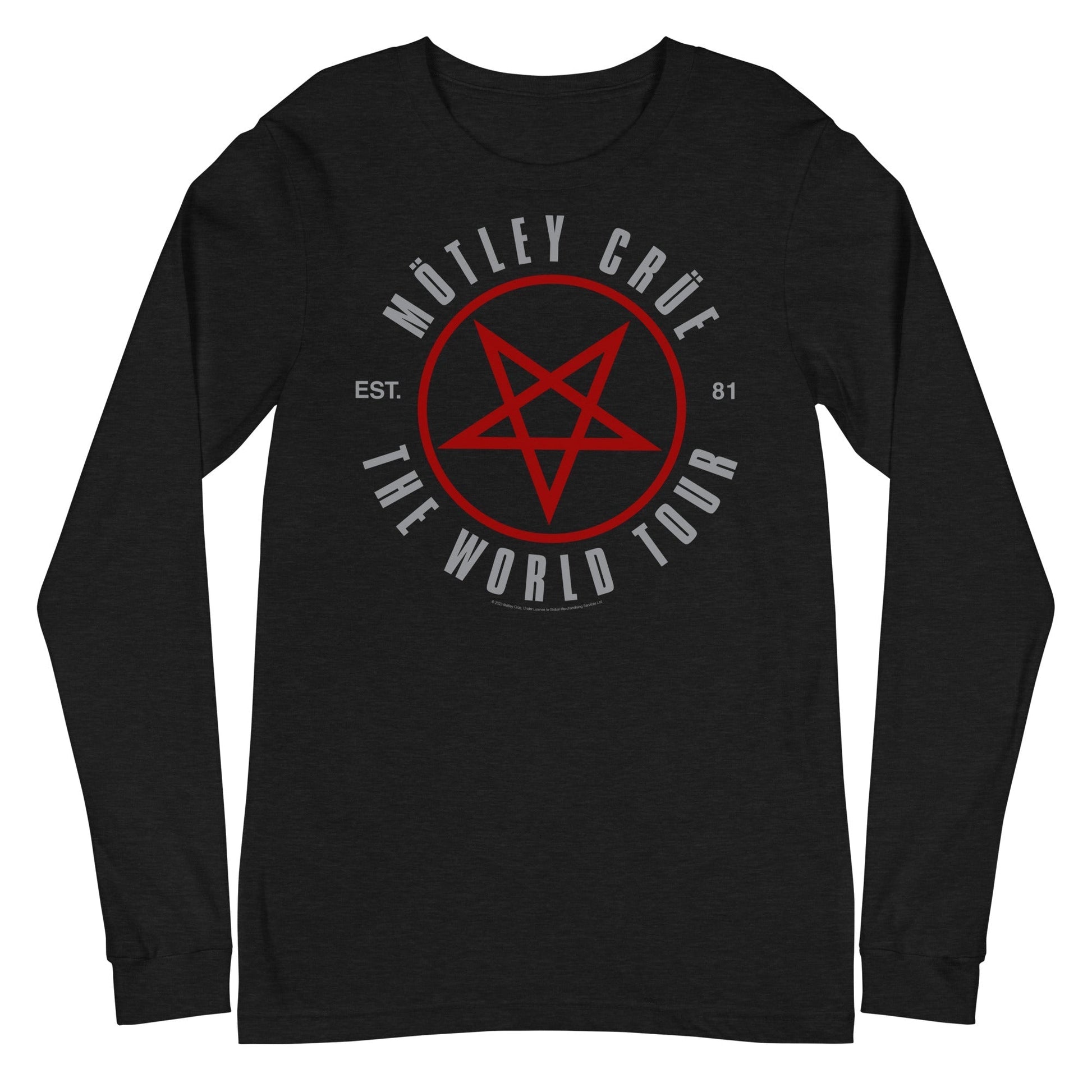 MerchMoment Motley Crue - The World Tour Long Sleeve T-Shirt Black